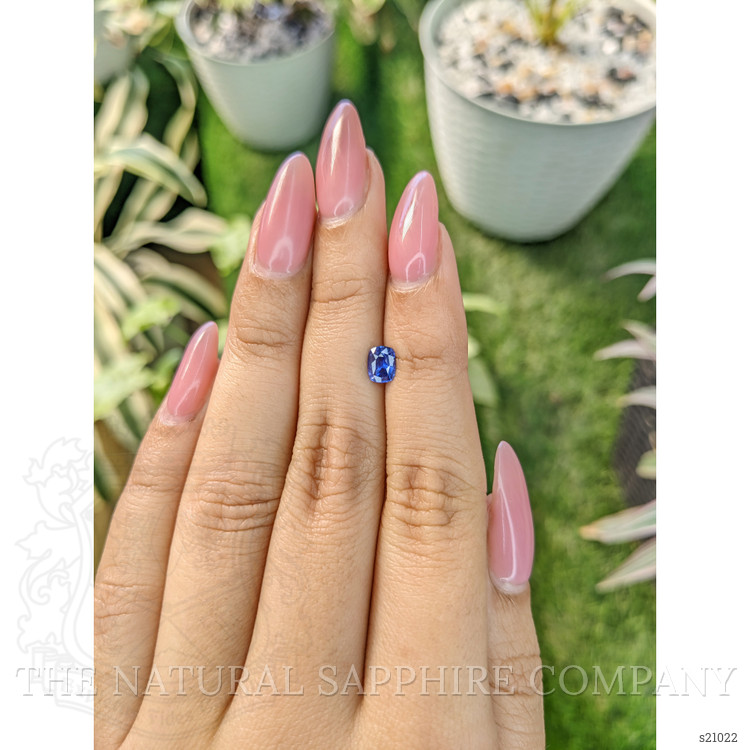 0.71 Ct. Blue Sapphire from Ceylon (Sri Lanka)