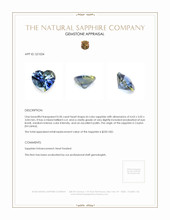 0.50 Ct. Sapphire from Ceylon (Sri Lanka) Appraisal