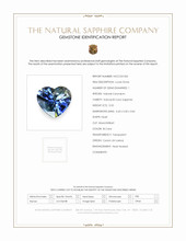 0.50 Ct. Sapphire from Ceylon (Sri Lanka) Scan Report