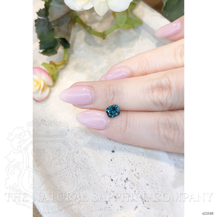 1.30 Ct. Greenish Blue Sapphire from Montana