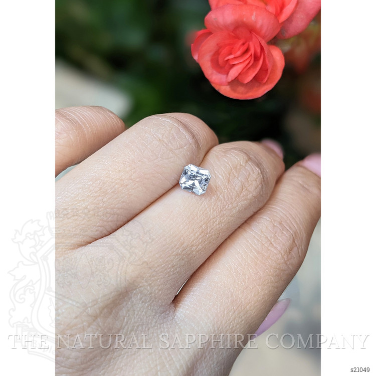 1.10 Ct. White Sapphire from Ceylon (Sri Lanka)