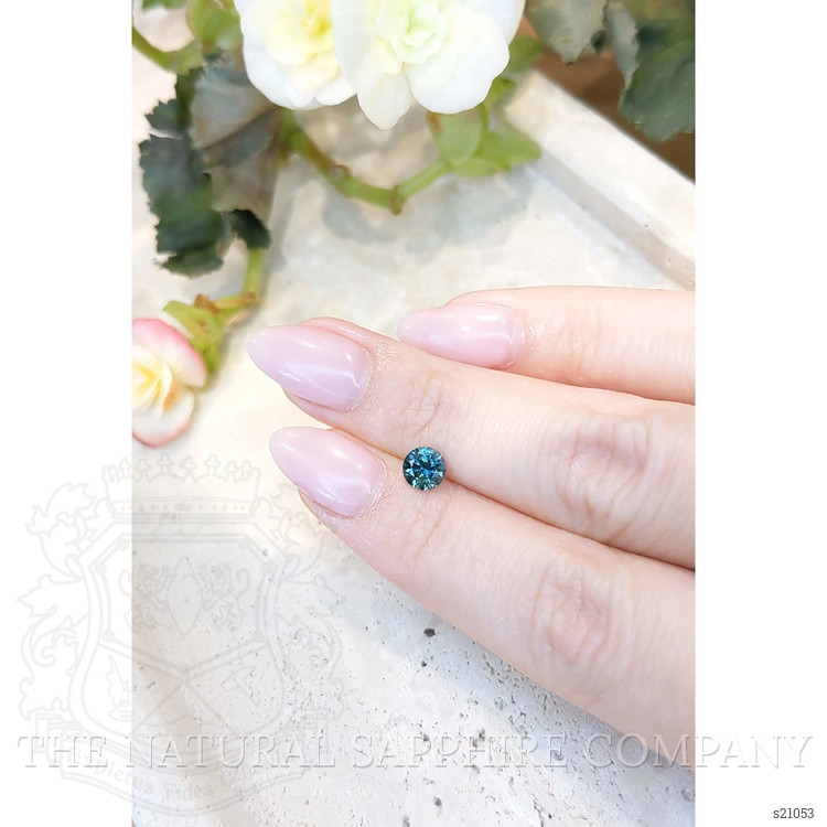 0.82 Ct. Greenish Blue Sapphire from Montana