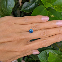 1.49 Ct. Greenish Blue Sapphire from Montana Life Style