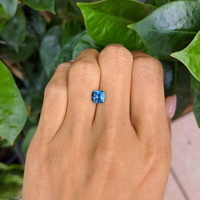 1.49 Ct. Greenish Blue Sapphire from Montana Life Style