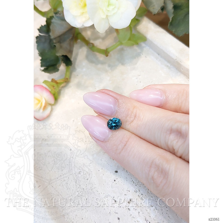1.30 Ct. Greenish Blue Sapphire from Montana