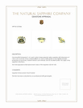 1.62 Ct. Greenish Yellow Sapphire from Montana Appraisal