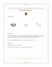 1.28 Ct. Pink Sapphire from Montana Appraisal