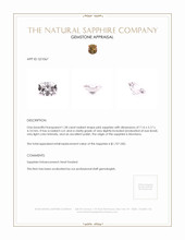1.28 Ct. Pink Sapphire from Montana Appraisal