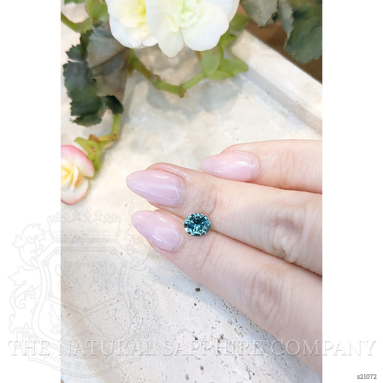 1.62 Ct. Greenish Blue Sapphire from Montana