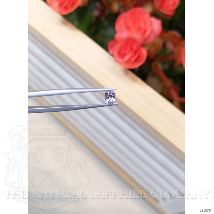 0.65 Ct. Purplish Blue Sapphire from Ceylon (Sri Lanka)