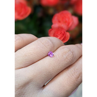0.37 Ct. Purplish Pink Sapphire from Ceylon (Sri Lanka) Life Style
