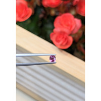 0.37 Ct. Purplish Pink Sapphire from Ceylon (Sri Lanka) Life Style