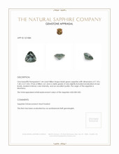 1.44 Ct. Sapphire from Montana Appraisal
