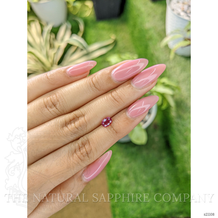 1.04 Ct. Reddish Pink Sapphire from Ceylon (Sri Lanka)