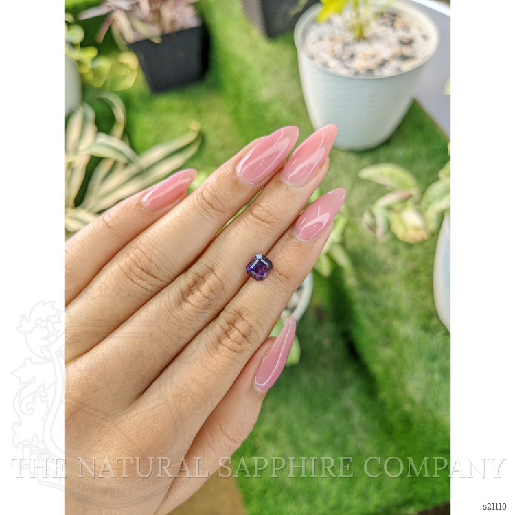 1.97 Ct. Purple Sapphire from Ceylon (Sri Lanka)