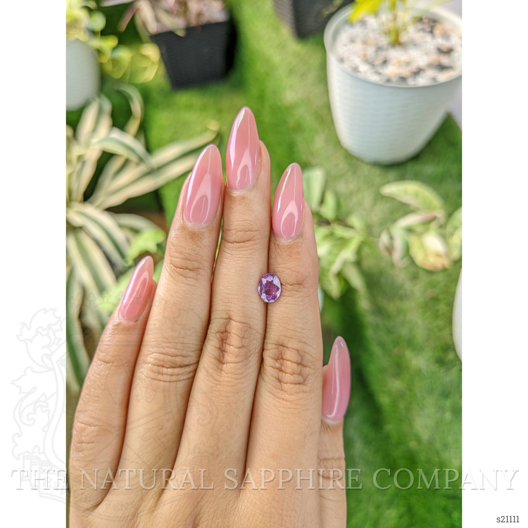 1.26 Ct. Pinkish Purple Sapphire from Ceylon (Sri Lanka)