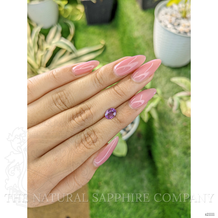 1.26 Ct. Pinkish Purple Sapphire from Ceylon (Sri Lanka)