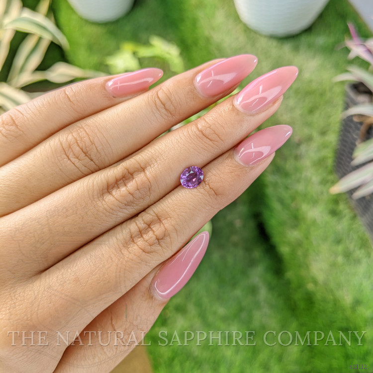 1.01 Ct. Pinkish Purple Sapphire from Ceylon (Sri Lanka)