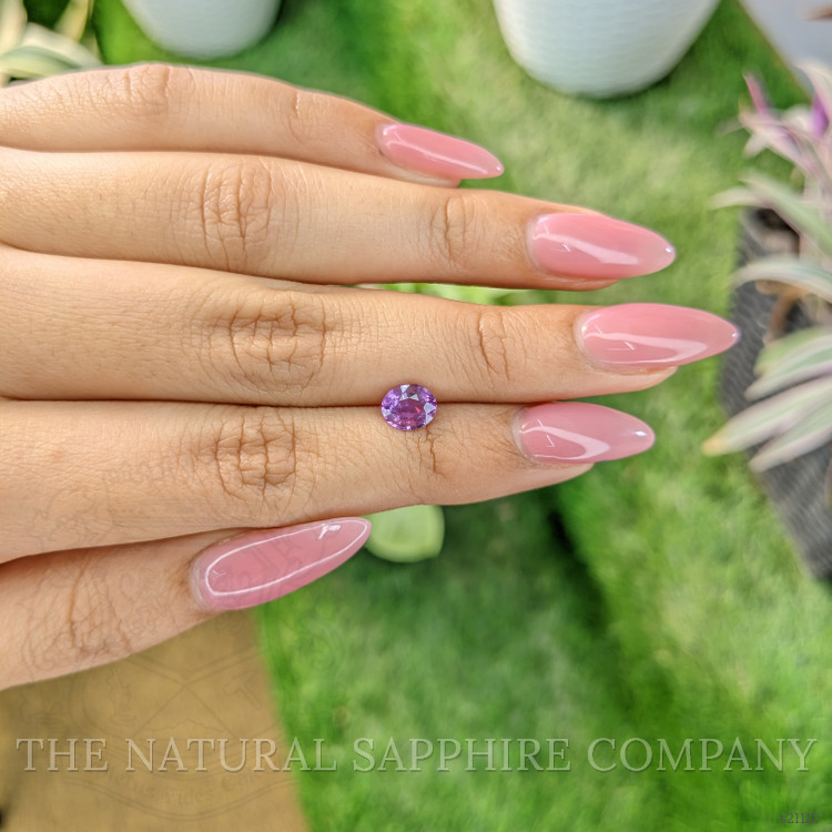 1.01 Ct. Pinkish Purple Sapphire from Ceylon (Sri Lanka)