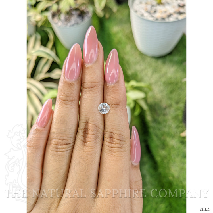 1.03 Ct. White Sapphire from Ceylon (Sri Lanka)