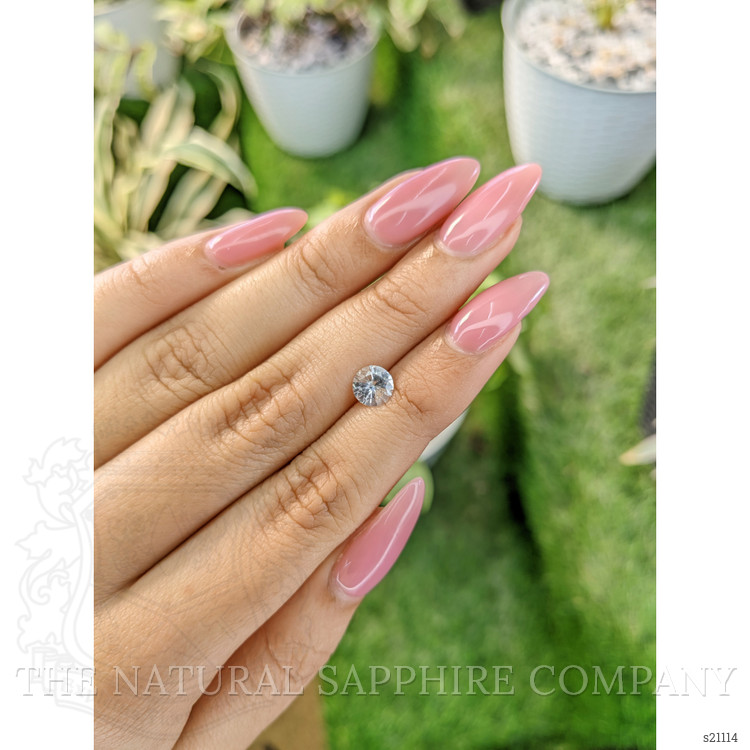 1.03 Ct. White Sapphire from Ceylon (Sri Lanka)