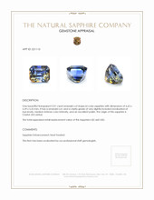 2.01 Ct. Sapphire from Ceylon (Sri Lanka) Appraisal