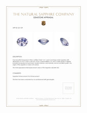 4.51 Ct. Violet Sapphire from Ceylon (Sri Lanka) Appraisal