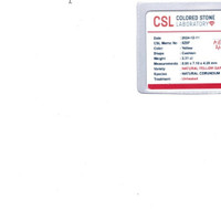 2.31 Ct. Yellow Sapphire from Ceylon (Sri Lanka) Scan Report