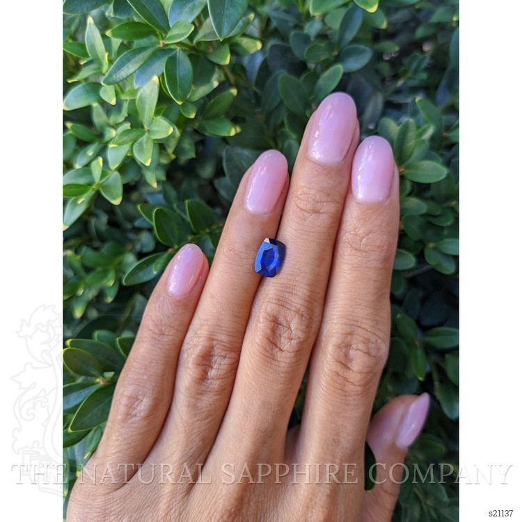 1.85 Ct. Blue Sapphire from Ceylon (Sri Lanka)