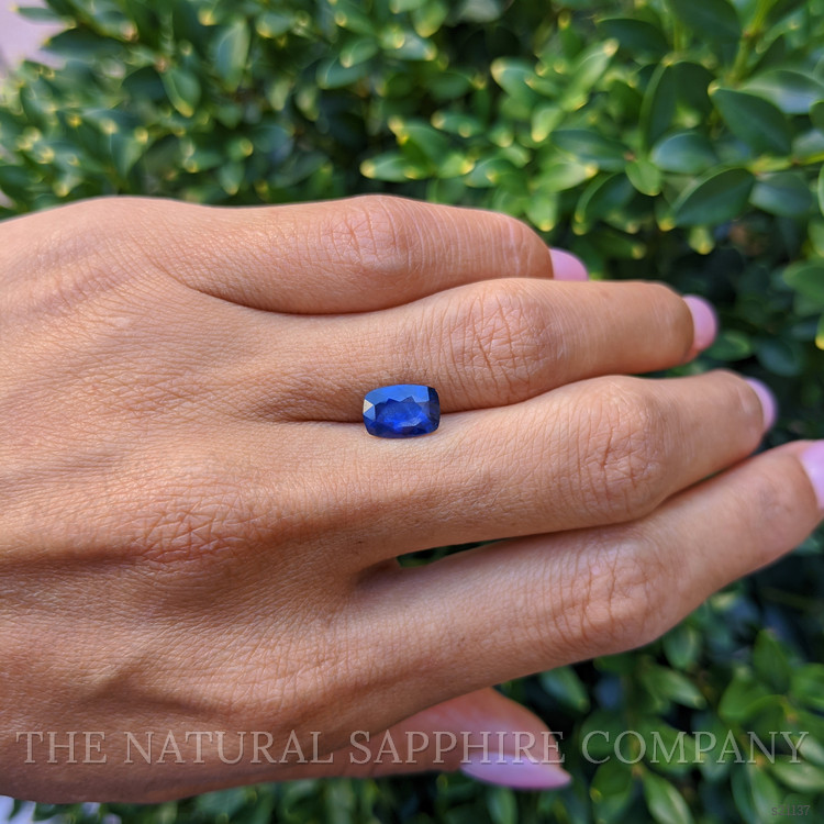 1.85 Ct. Blue Sapphire from Ceylon (Sri Lanka)