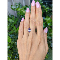 2.89 Ct. Violet Sapphire from Ceylon (Sri Lanka) Life Style