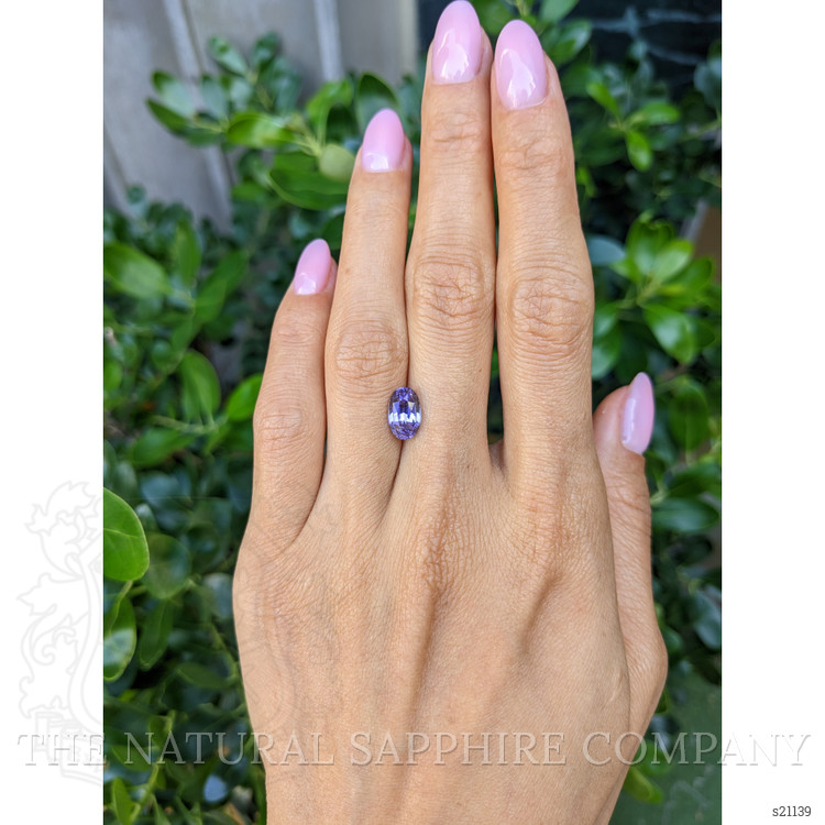 2.89 Ct. Violet Sapphire from Ceylon (Sri Lanka)