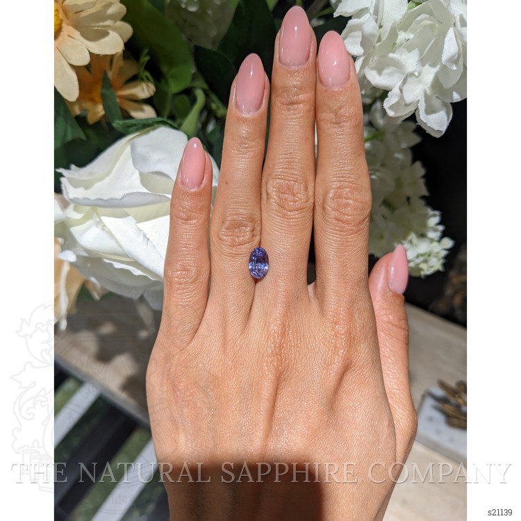 2.89 Ct. Violet Sapphire from Ceylon (Sri Lanka)