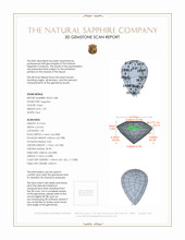 1.69 Ct. Sapphire from Ceylon (Sri Lanka) 3 D Scan Report