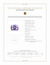 2.82 Ct. Purple Sapphire from Ceylon (Sri Lanka) Scan Report