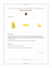 2.00 Ct. Yellow Sapphire from Ceylon (Sri Lanka) Appraisal