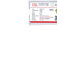 2.00 Ct. Yellow Sapphire from Ceylon (Sri Lanka) Scan Report