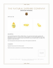 2.76 Ct. Yellow Sapphire from Ceylon (Sri Lanka) Appraisal