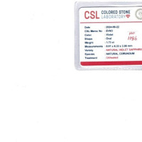 1.73 Ct. Violet Sapphire from Ceylon (Sri Lanka) Scan Report
