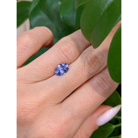 1.73 Ct. Violet Sapphire from Ceylon (Sri Lanka) Life Style