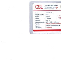 2.52 Ct. Pink Sapphire from Ceylon (Sri Lanka) Scan Report