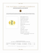 3.34 Ct. Yellow Sapphire from Ceylon (Sri Lanka) Scan Report