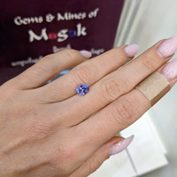 1.91 Ct. Violet Sapphire from Ceylon (Sri Lanka) Life Style