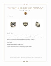 2.35 Ct. Yellowish Brown Sapphire from Ceylon (Sri Lanka) Appraisal