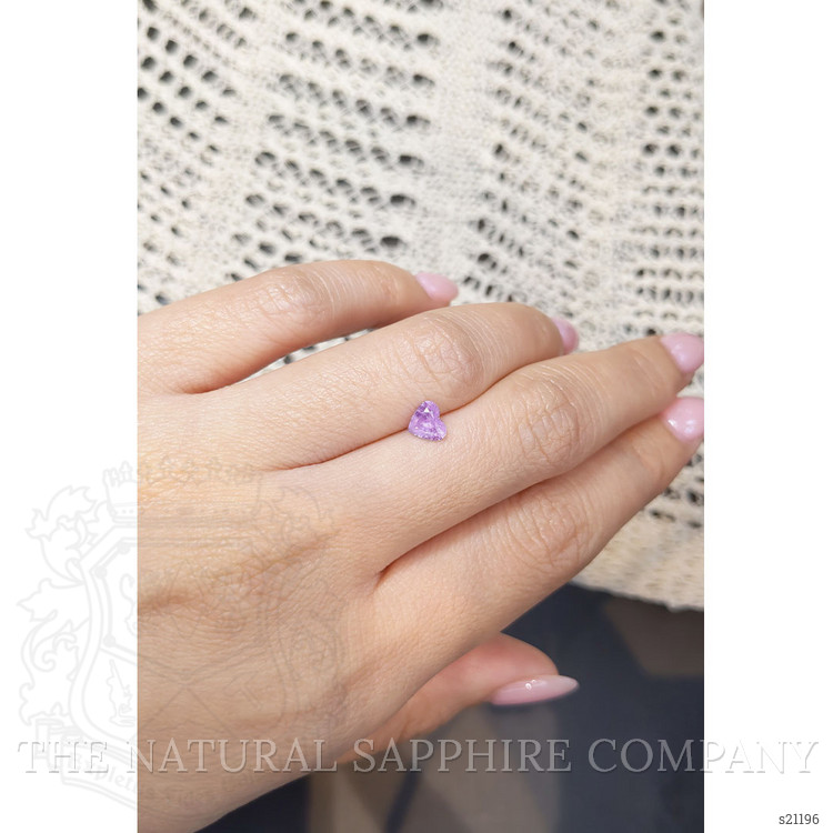 0.67 Ct. Purple Sapphire from Ceylon (Sri Lanka)
