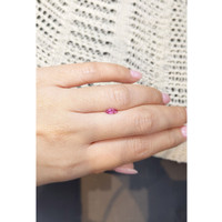 0.38 Ct. Reddish Pink Sapphire from Ceylon (Sri Lanka) Life Style