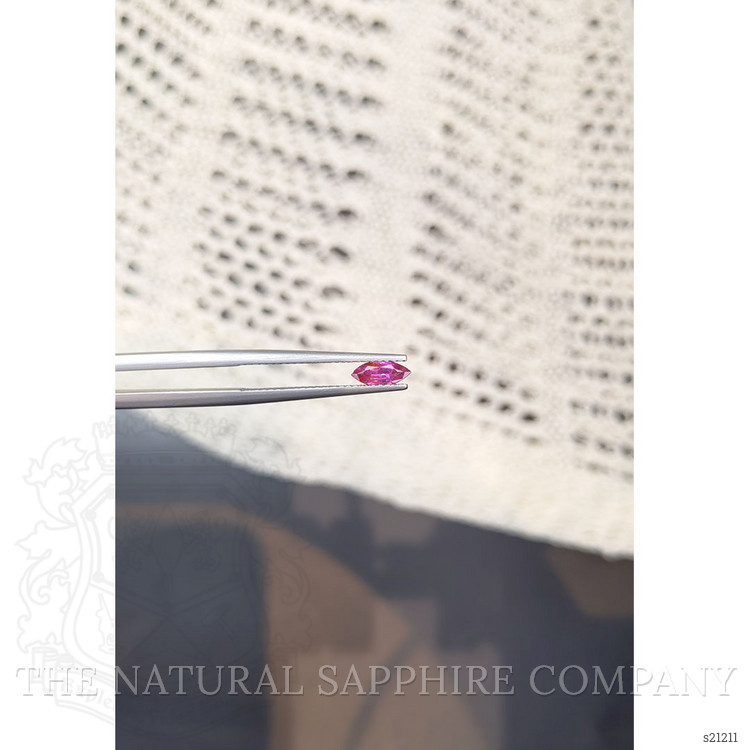 0.38 Ct. Reddish Pink Sapphire from Ceylon (Sri Lanka)