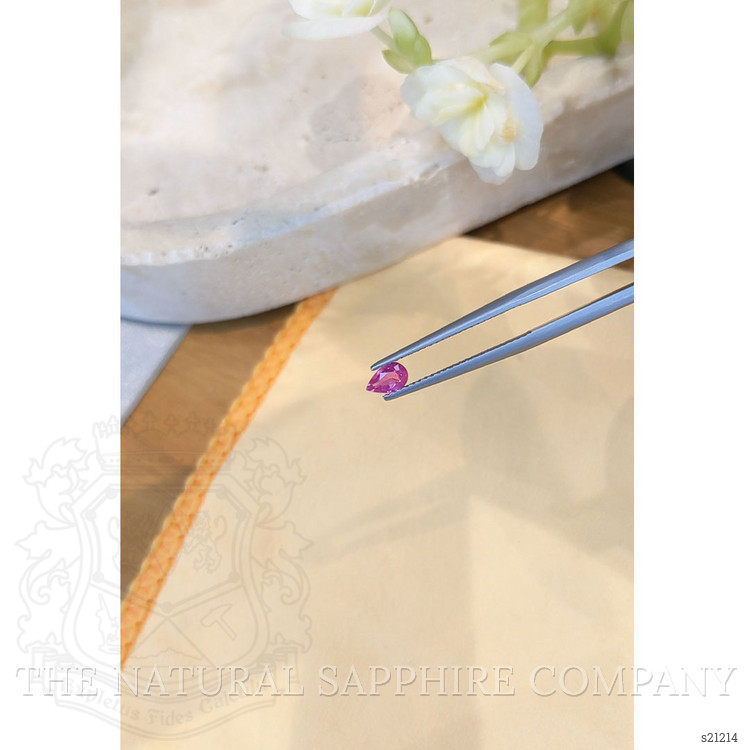 0.39 Ct. Purplish Pink Sapphire from Ceylon (Sri Lanka)