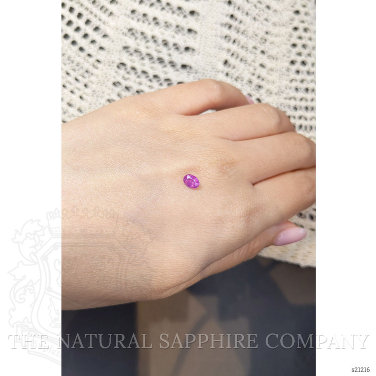 0.59 Ct. Purplish Pink Sapphire from Ceylon (Sri Lanka)