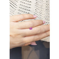0.59 Ct. Purplish Pink Sapphire from Ceylon (Sri Lanka) Life Style